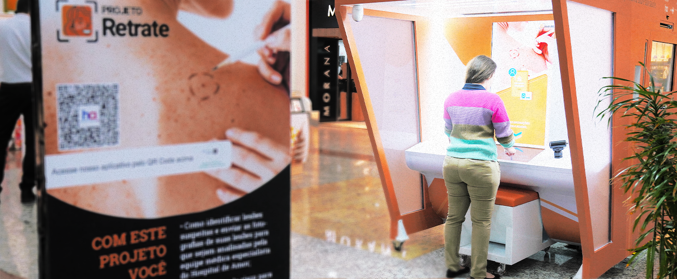 ‘Projeto Retrate’ facilitará diagnóstico do câncer de pele com cabine de autoatendimento