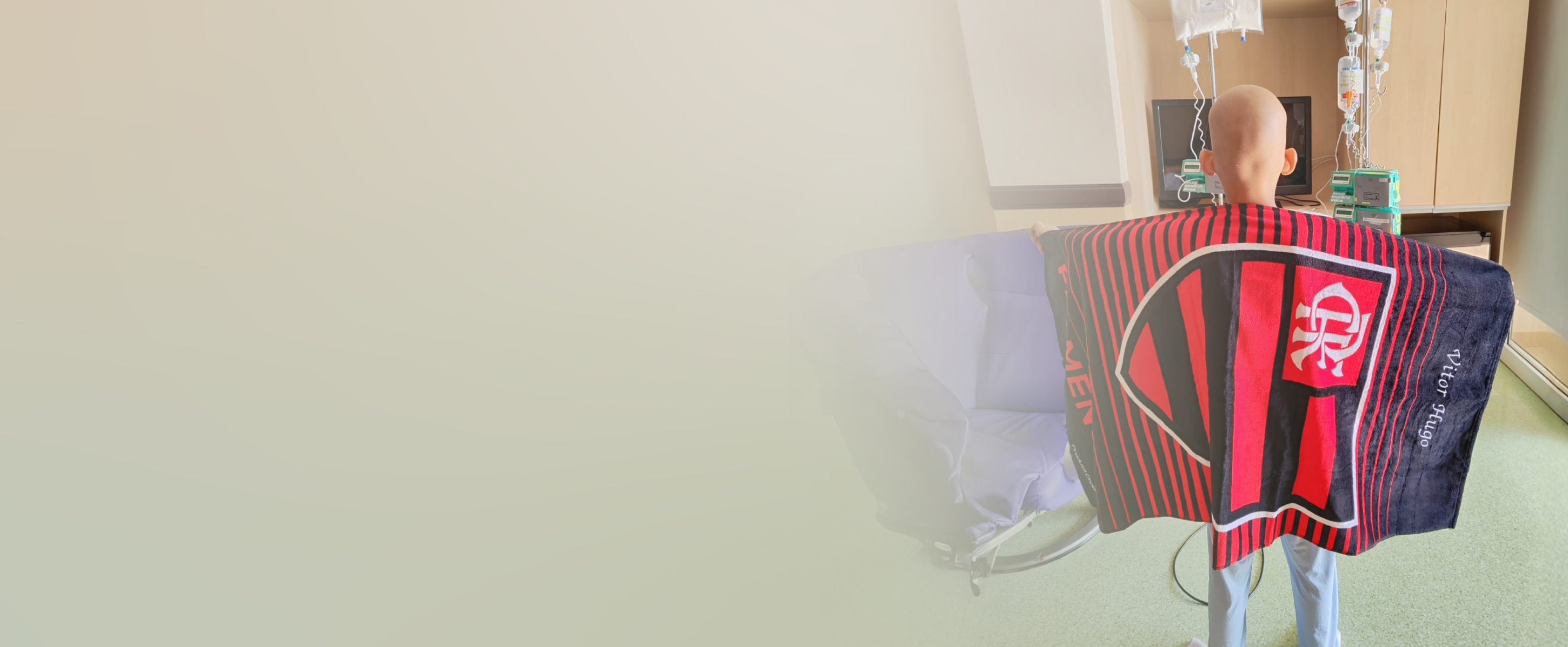 A fé e a coragem do paciente Vitor Hugo