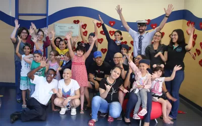 Viagem com destino à Diversão: tripulantes da Azul Linhas Aéreas promovem ação no Hospital Infantojuvenil